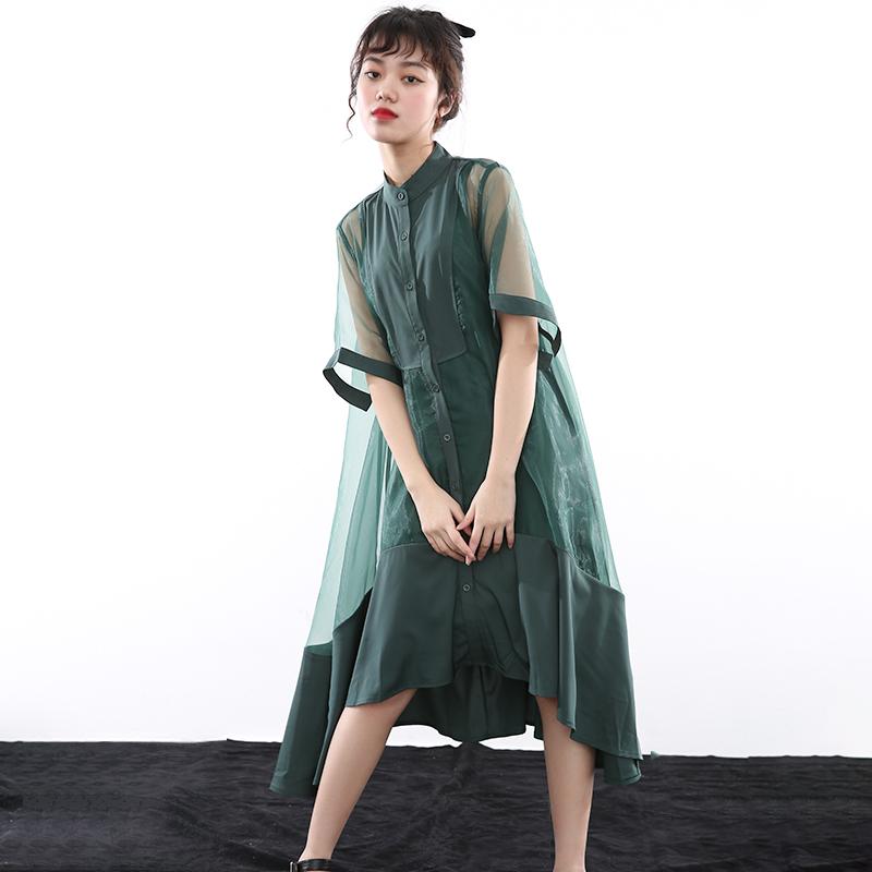 Koharu Irregular Shirt Dress by Marigold Shadows