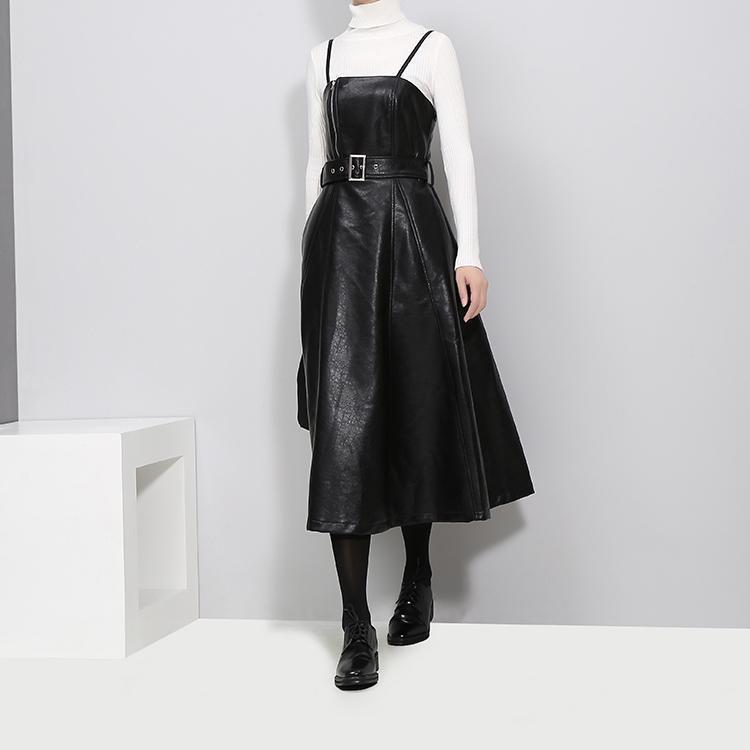 Musset Vegan Leather Dress by Marigold Shadows