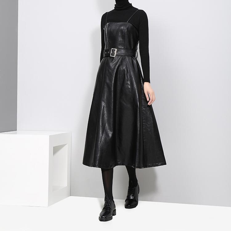 Musset Vegan Leather Dress by Marigold Shadows