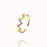 Spliice Rainbow Ring Gold by Marigold Shadows