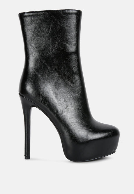 marsha high platform stiletto ankle boots by London Rag