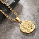 Medusa Head Coin Pendant Necklace by Bling Proud | Urban Jewelry Online Store