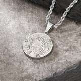 Medusa Head Coin Pendant Necklace by Bling Proud | Urban Jewelry Online Store