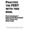 Practice the PERT with this Book!: Postsecondary Education Readiness Test Practice Questions