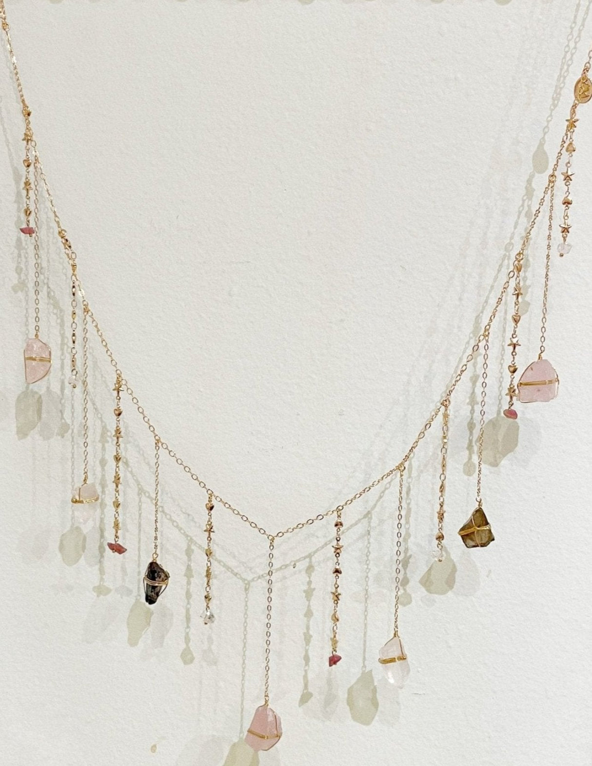 Mini Triple Quartz Healing Crystal Garland by Ariana Ost