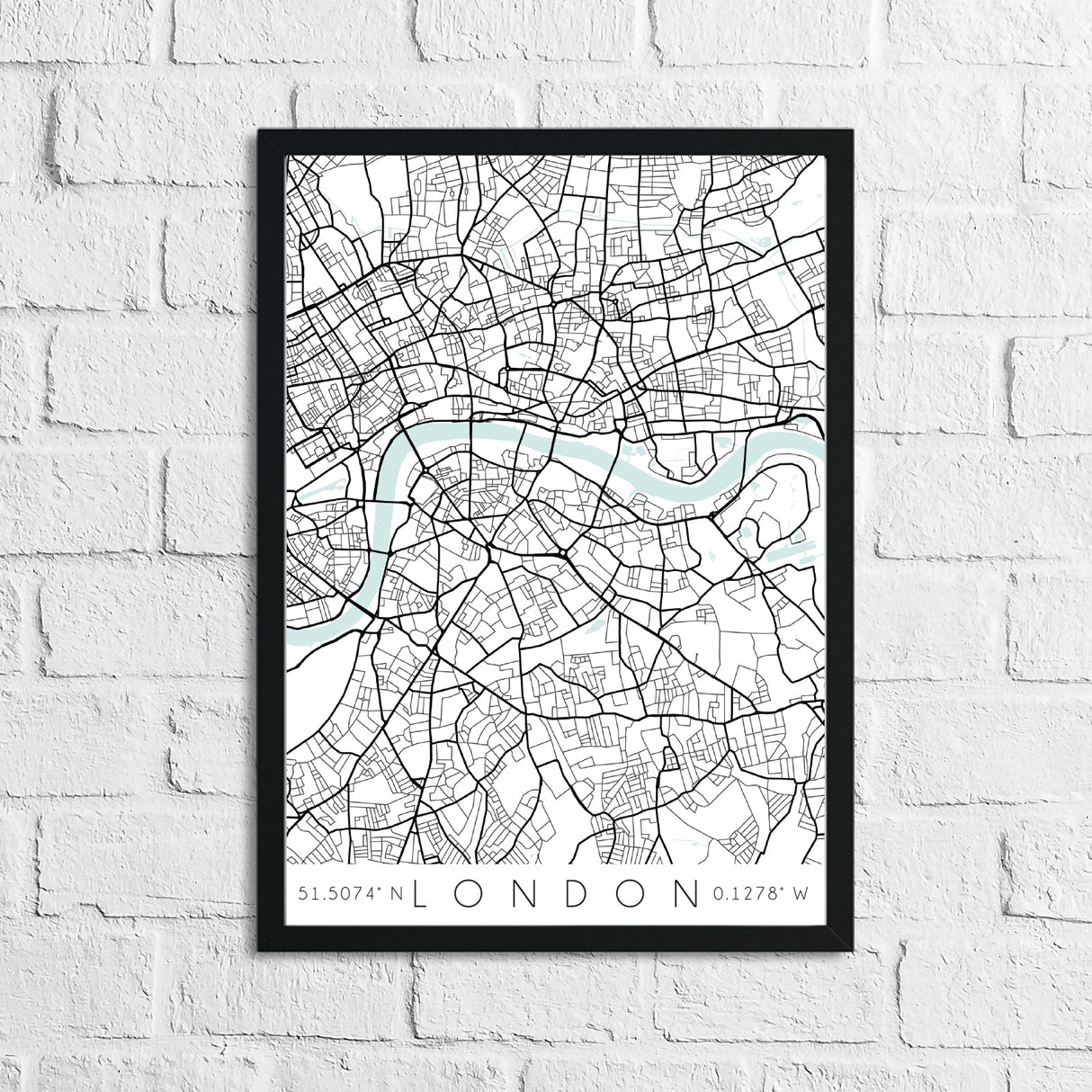 Personalised Colour Any Place Country City Print With Coordinates Wall Decor Print by WinsterCreations™ Official Store