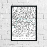 Personalised Colour Any Place Country City Print With Coordinates Wall Decor Print by WinsterCreations™ Official Store