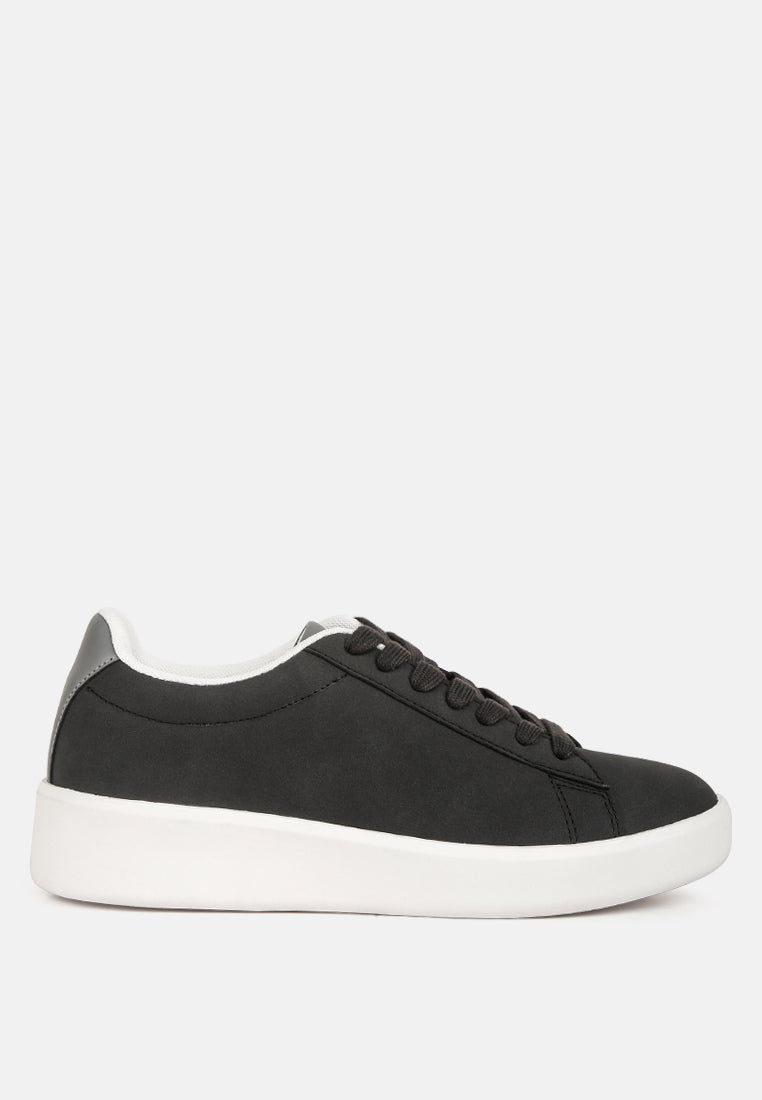 Minky Lace Up Casual Sneakers by London Rag