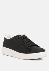 Minky Lace Up Casual Sneakers by London Rag