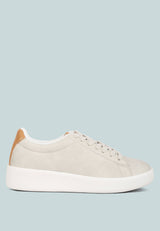 Minky Lace Up Casual Sneakers by London Rag