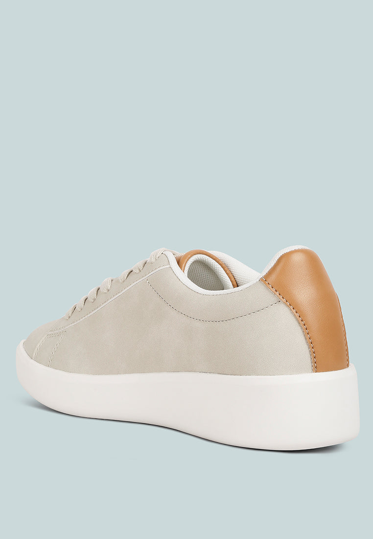 Minky Lace Up Casual Sneakers by London Rag