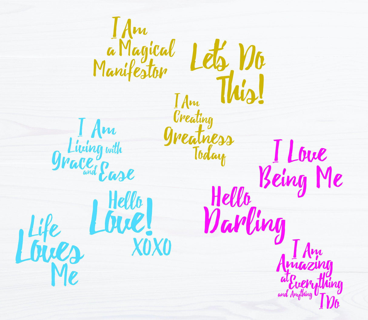 Mirror Mirror - Mirror Affirmation Decals by PleaseNotes