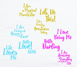 Mirror Mirror - Mirror Affirmation Decals by PleaseNotes