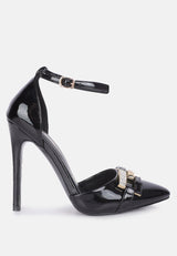 mocktail buckle embellished stiletto heels by London Rag