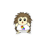 LGBTQ Tyrannosaurus Rex Cartoon Porcupine - Bubble-free stickers by Proud Libertarian