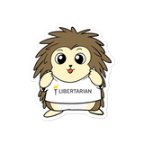 Libertarian Party Cartoon Porcupine - Bubble-free stickers by Proud Libertarian