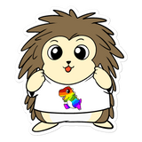 LGBTQ Tyrannosaurus Rex Cartoon Porcupine - Bubble-free stickers by Proud Libertarian