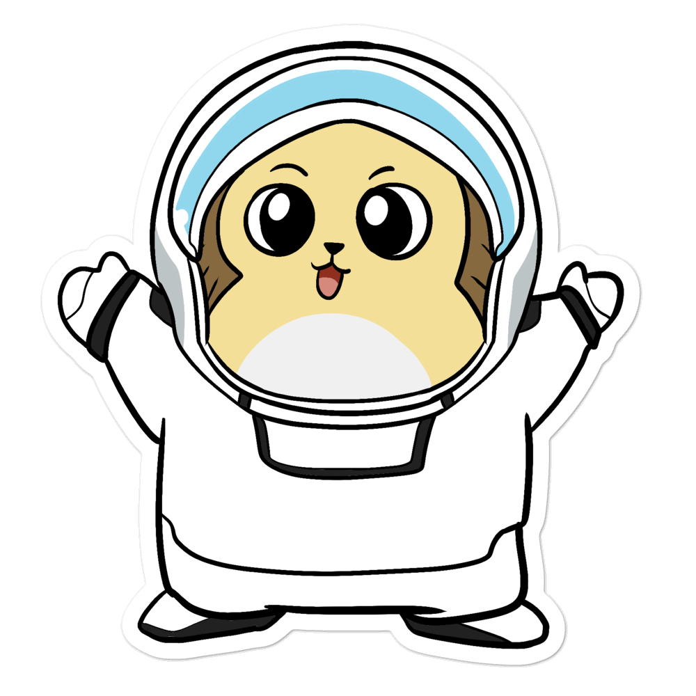 Freedom in Space Cartoon - Bubble-free stickers by Proud Libertarian