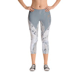 Angel Watching Over You Capri Leggings by DeannArt