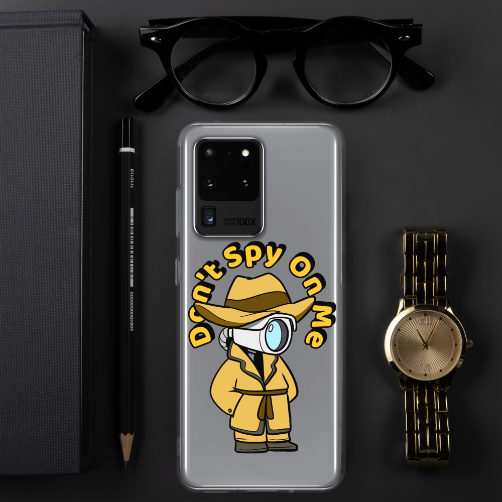 Don't Spy on Me Cartoon Samsung Case by Proud Libertarian