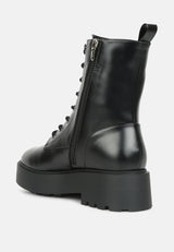 molsh faux leather ankle biker boots by London Rag