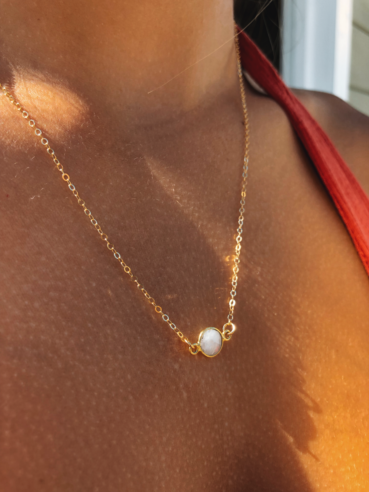 Moonstone Necklace by Toasted Jewelry