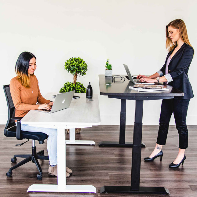 MotionGrey - Motion Series - Standing Desk with Table Top by Level Up Desks