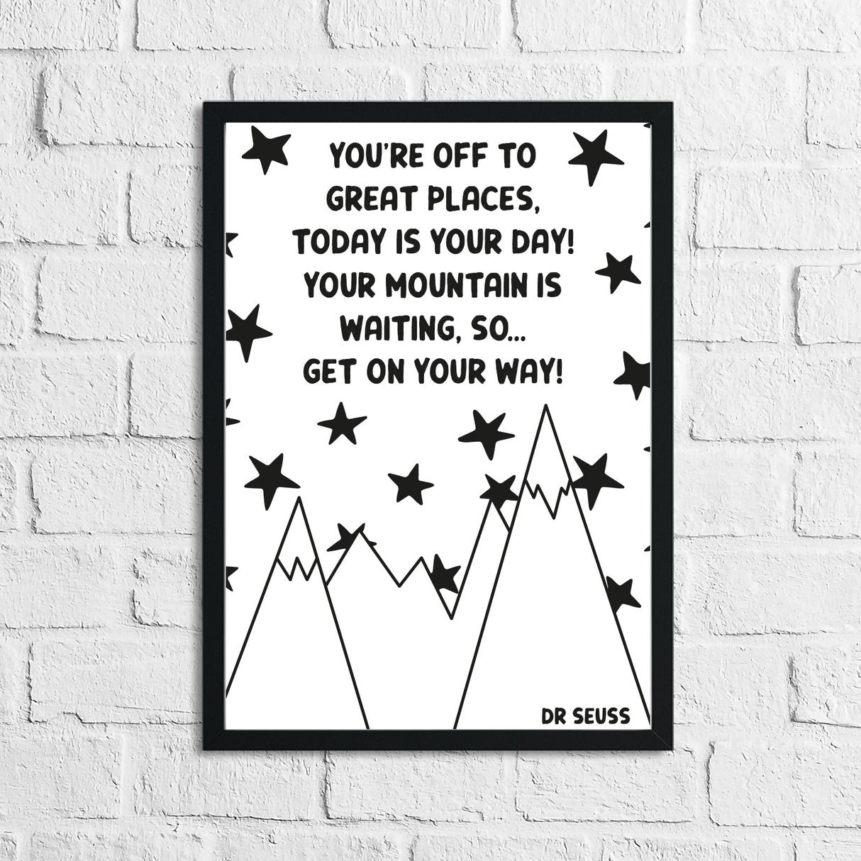 Mountains Children's Room Wall Bedroom Decor Print by WinsterCreations™ Official Store