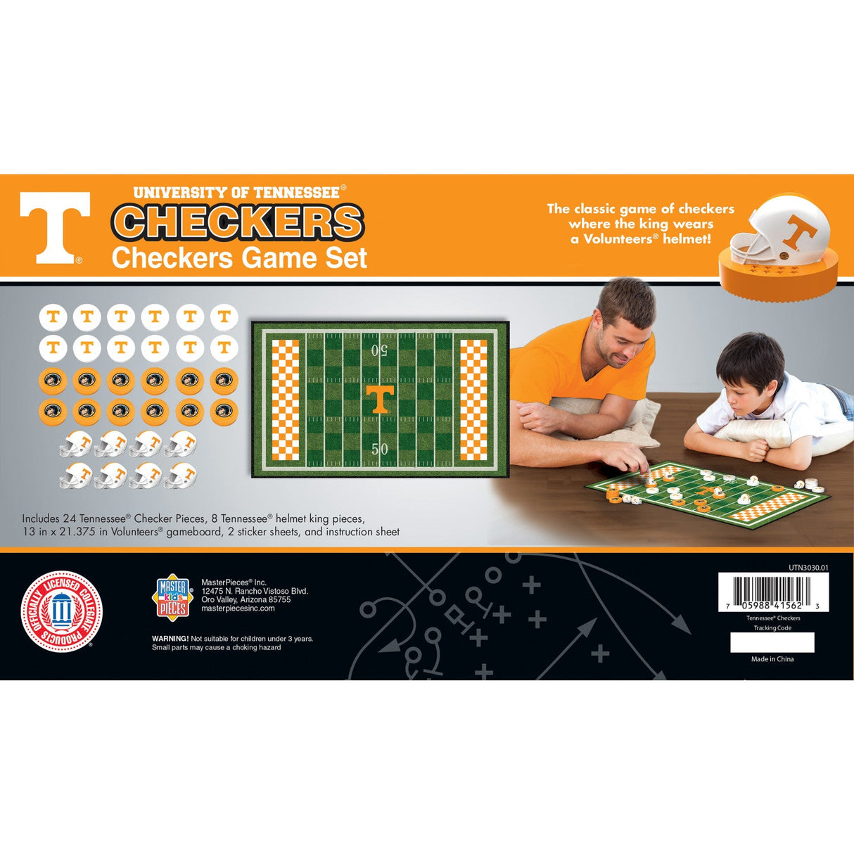 Tennessee Volunteers Checkers Board Game by MasterPieces Puzzle Company INC