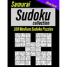 Samurai Sudoku Collection: Book for Adults, 200 Medium Sudoku Puzzles for Intermediate