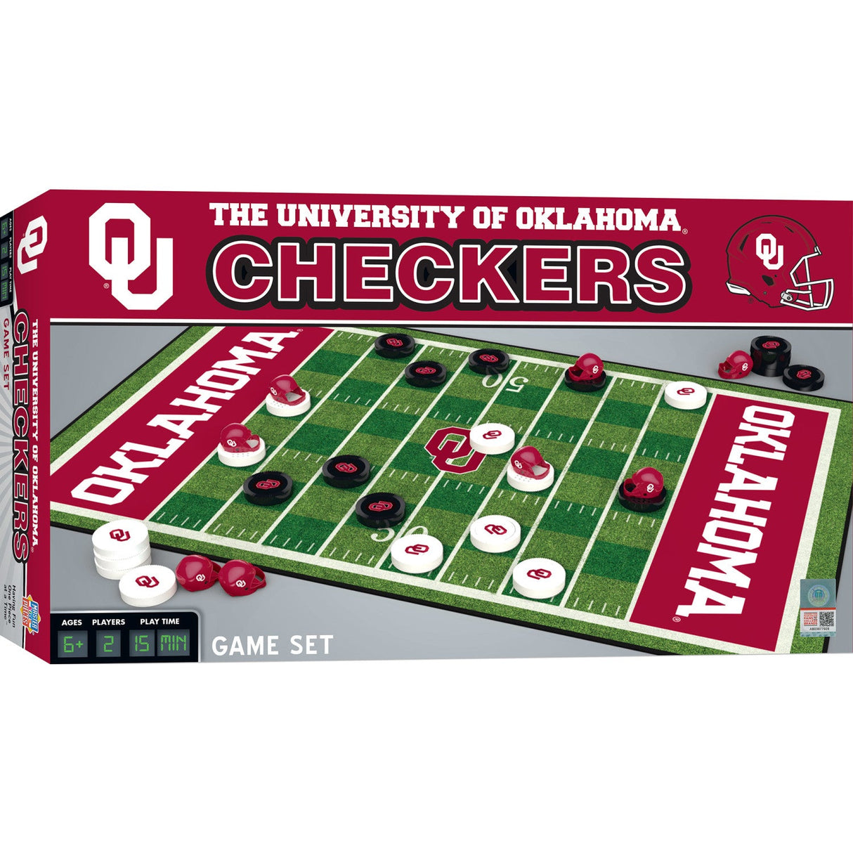 Oklahoma Sooners Checkers Board Game by MasterPieces Puzzle Company INC