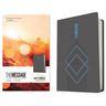 The Message Deluxe Gift Bible (Leather-Look, Charcoal Ascension and Blue Diamonds): The Bible in Contemporary Language