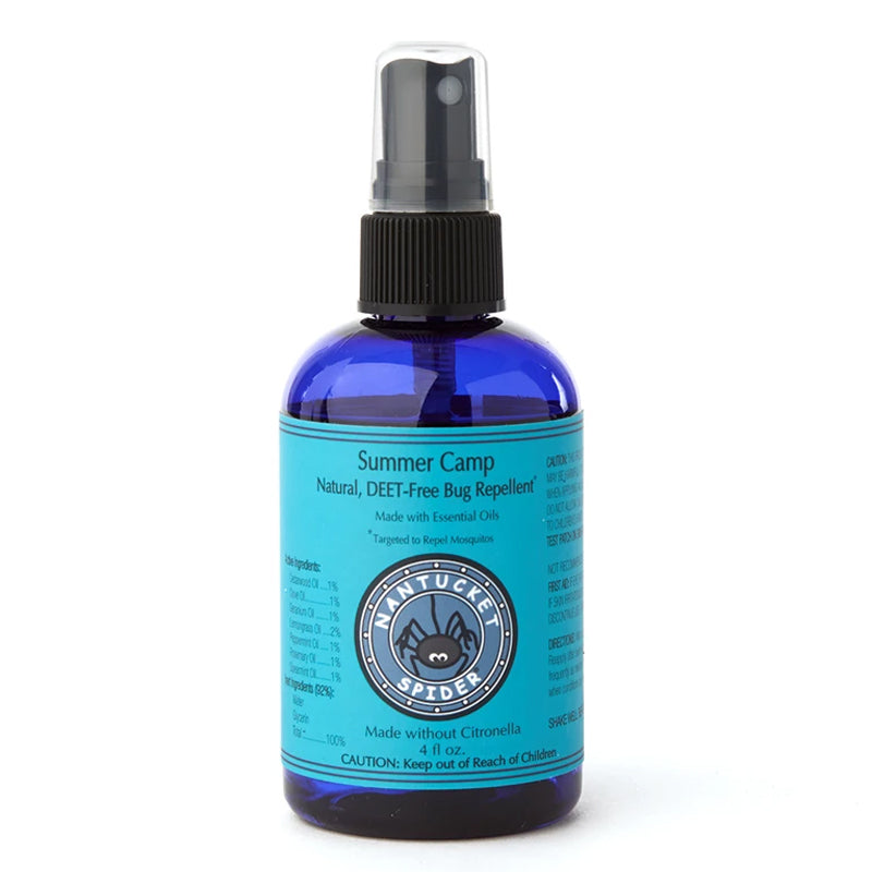 Summer Camp Bug Repellent Spray for Kids by Nantucket Spider & Nantucket Footprint