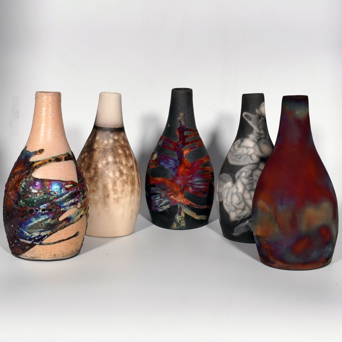 Natsu Ceramic Raku Pottery Vase by RAAQUU