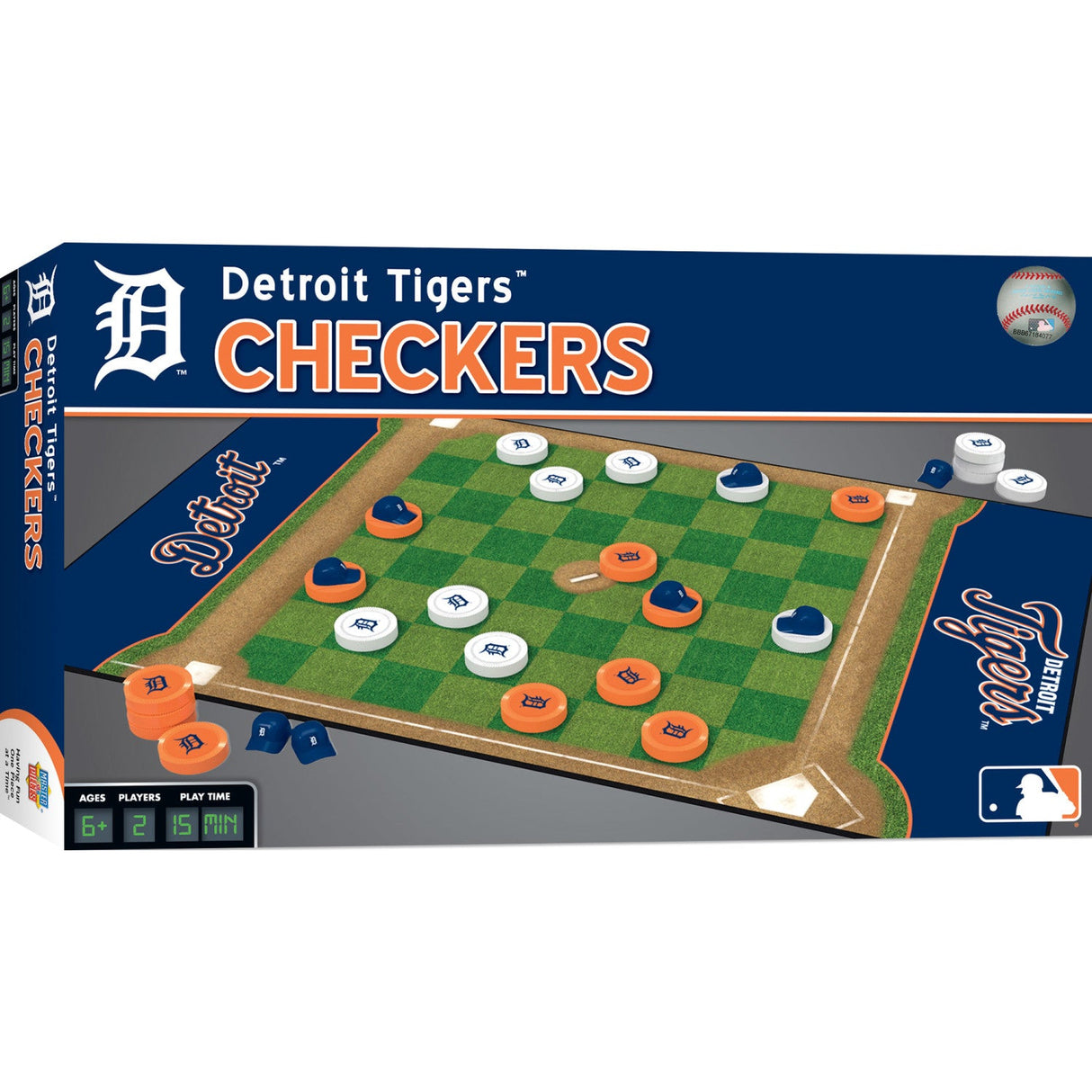 Detroit Tigers Checkers Board Game by MasterPieces Puzzle Company INC