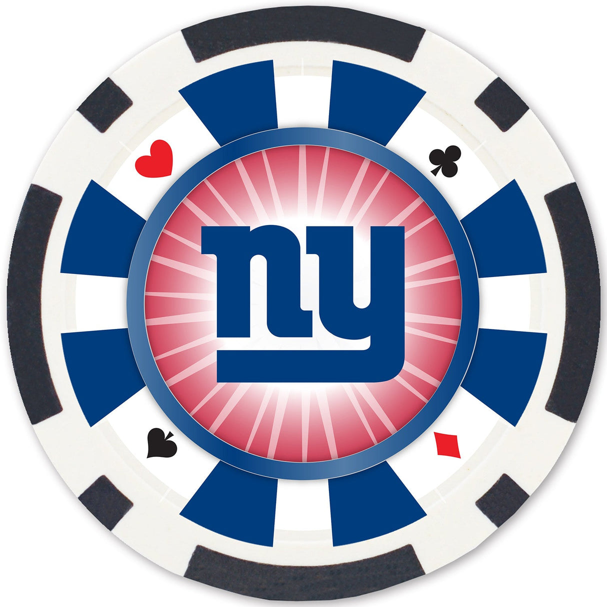 New York Giants 100 Piece Poker Chips by MasterPieces Puzzle Company INC