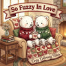 So Fuzzy In Love: Easy & Fun Bold Line Coloring Book for Adults & Teens Cute Fuzzy Animals & Romantic Moments, Cozy Homebody Rituals Creative Screen-F