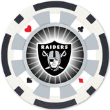 Las Vegas Raiders 100 Piece Poker Chips by MasterPieces Puzzle Company INC