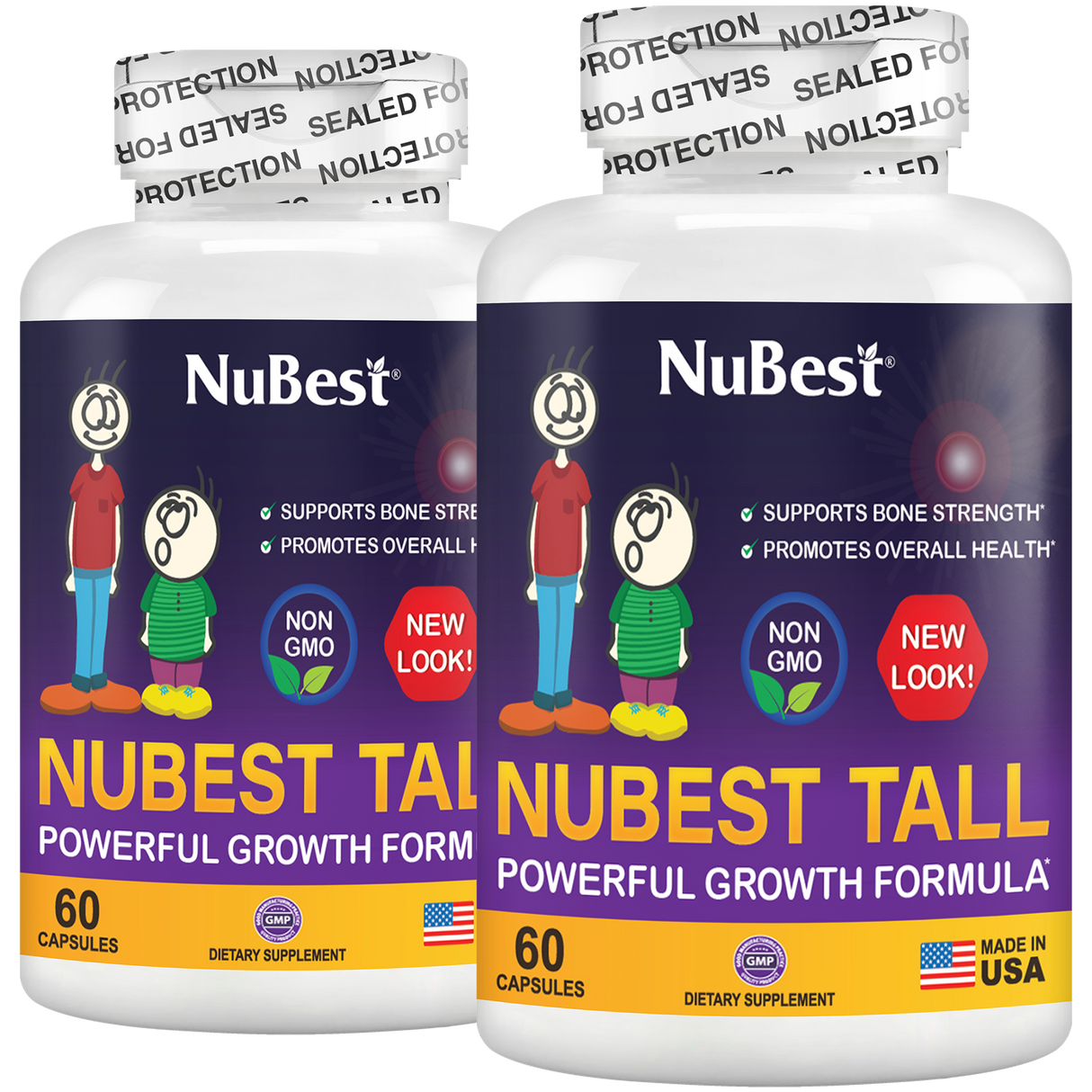 NuBest Tall, Powerful Growth for Kids & Teens (5+), Non-Milk Drinkers, 60 Capsules by NuBest Nutrition®