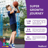 NuBest Tall 10+, Powerful Growth for Kids & Teens (10+), Milk Drinkers, 60 Capsules by NuBest Nutrition®