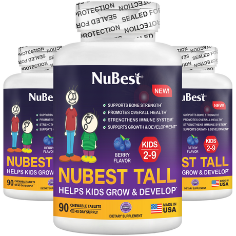 NuBest Tall Kids, Multivitamins, Berry Flavor, Ages 2-9, 90 Chewables by NuBest Nutrition®