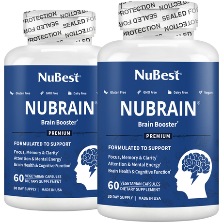 NuBest, NuBrain, Brain Booster, 60 Vegetarian Capsules by NuBest Nutrition®