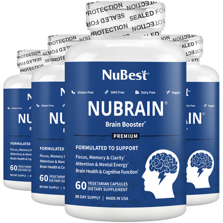 NuBest, NuBrain, Brain Booster, 60 Vegetarian Capsules by NuBest Nutrition®