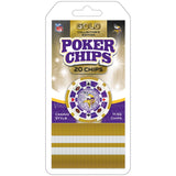 Minnesota Vikings 20 Piece Poker Chips by MasterPieces Puzzle Company INC