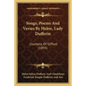 Songs, Poems And Verses By Helen, Lady Dufferin: Countess Of Gifford (1895)