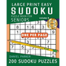 Large Print Easy Sudoku Puzzle Book For Seniors: 200 Sudoku Puzzles For Adults; Volume 8