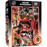 Chicago Blackhawks - Locker Room 500 Piece Jigsaw Puzzle by MasterPieces Puzzle Company INC