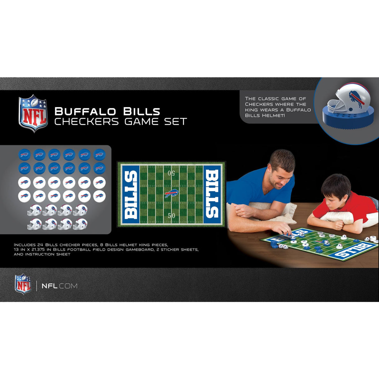 Buffalo Bills Checkers Board Game by MasterPieces Puzzle Company INC