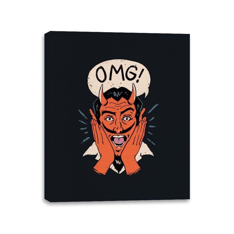 OMG Satan! - Canvas Wraps by RIPT Apparel - Vysn