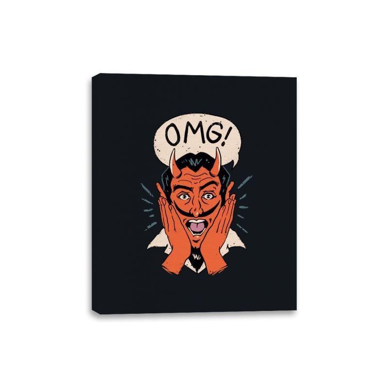 OMG Satan! - Canvas Wraps by RIPT Apparel - Vysn